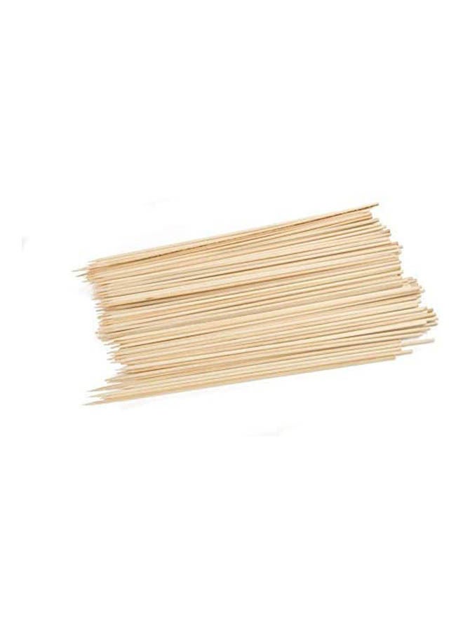 100 Pcs Charcoal Companion  Bamboo Grilling Kabob Skewer Beige 10inch 