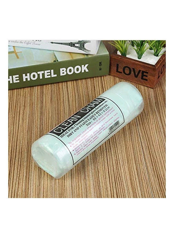 Faux Deer Skin Towel Absorbent Dry Hair Towel Cleaning Green - Image 2