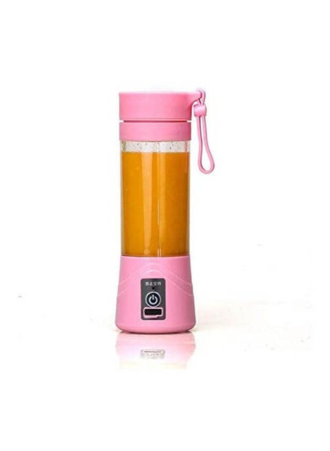 Mini Electric Fruit Juicer Handheld Smoothie Maker Blender Cup 380.0 ml 0310Z2RHJS8 Pink