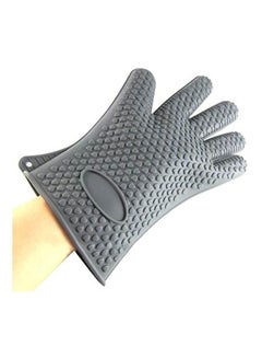 ماركة غير محددة Heat Resistant Silicone Gloves Grey  - Image 1