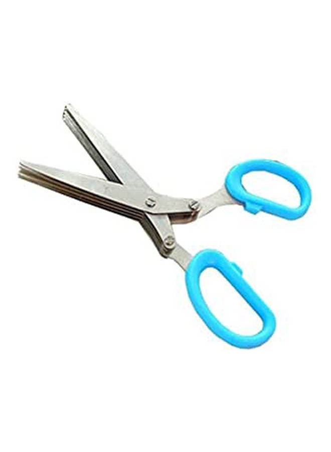 5- Blade Kitchen Scissors Blue 