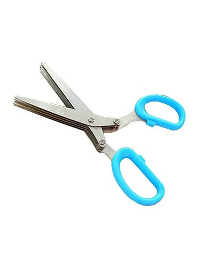 5- Blade Kitchen Scissors Blue  - Image 1