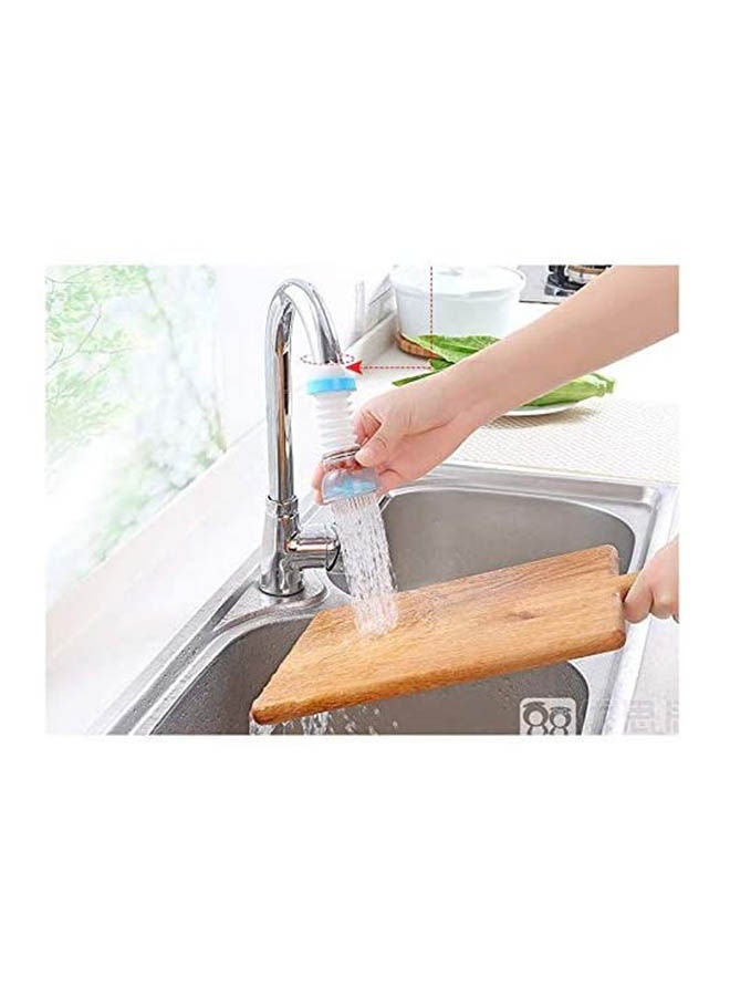 Home Water Tap Splash Shower Retractable Rice Stone Filter Water Purifier Shower Head Filter White  - Image 2
