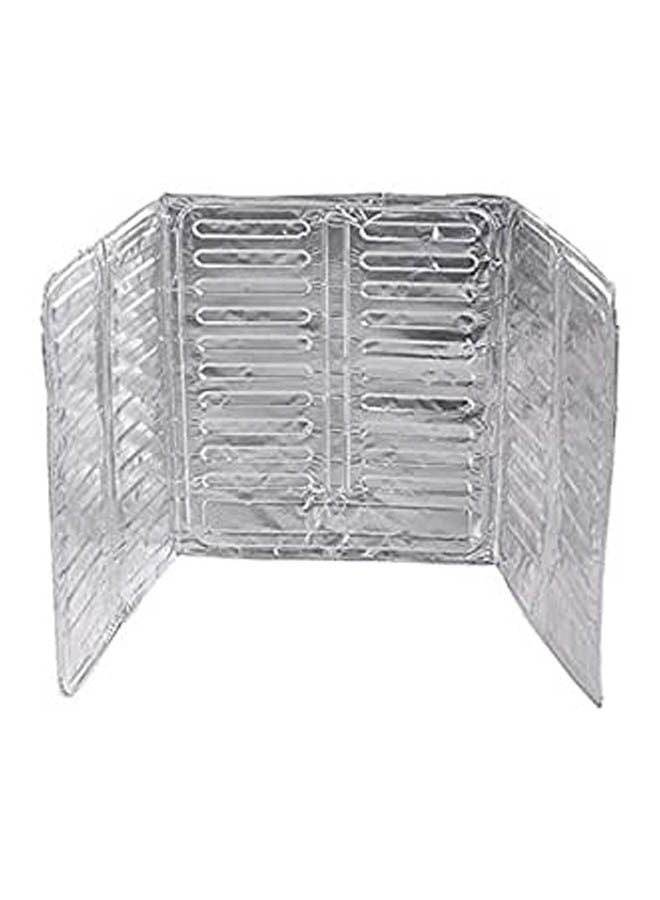 Aluminium Foil Plate Gas Stove Oil Splatter Screens Silver - Image 1