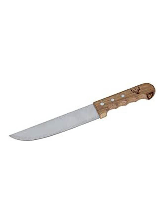 Knife Stainless Steel With Wooden Handle Brown 7inch