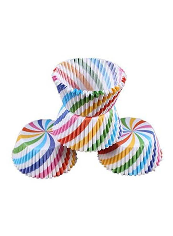 100 Pcs/Pack Home Kitchen Bakeware Cake Tools Mini Paper Cupcake Case Wedding Multicolour - Image 2
