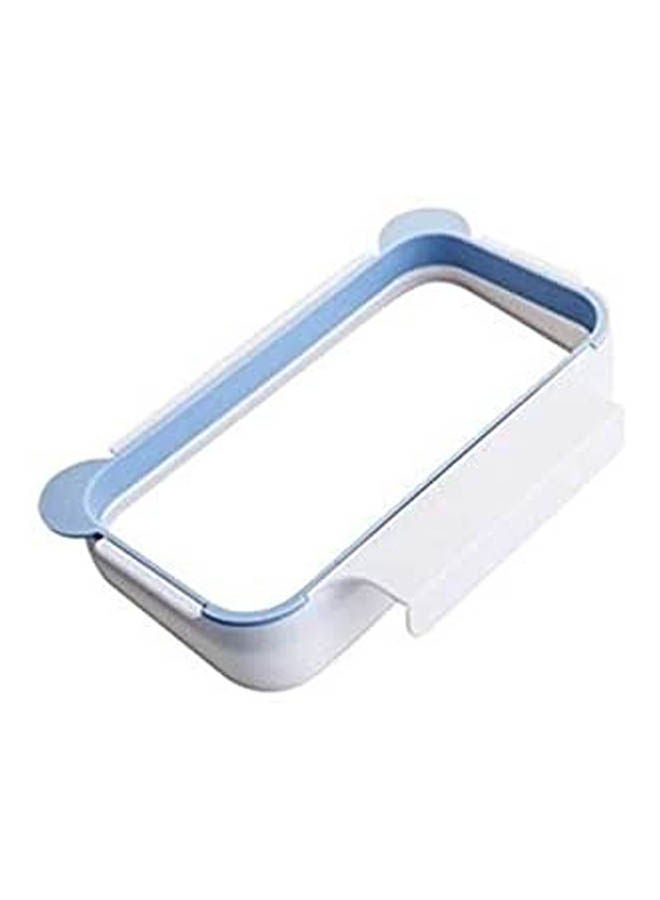 2 Pcs Cupboard Door Back Hanging Trash Rack Storage Kitchen Garbage Rubbish Bag Can Holder White 