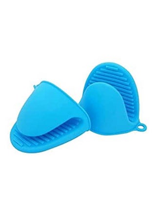2 Pcs Kitchen Cooking Insulated Gloves Non-Slip Blue - v1651923021/N53276064A_1