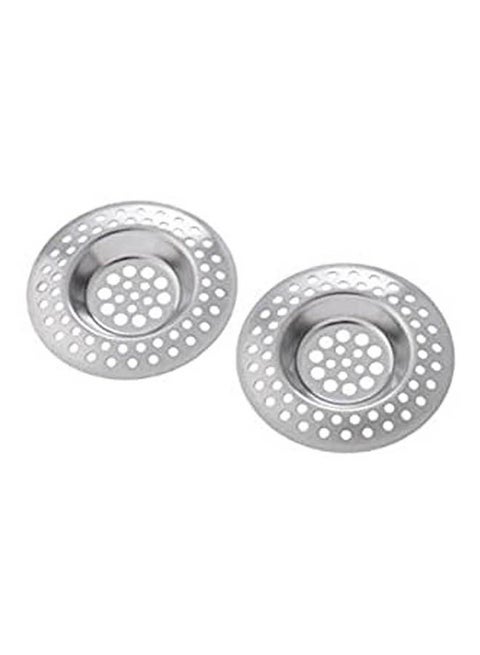 2 Ps Sink Strainer Guard Silver