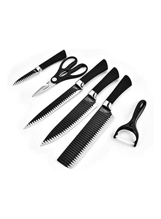 ماركة غير محددة 6Pcs Of Kitchen Knives Set Black 