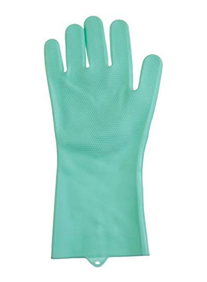 Silicon Cleaning Gloves Set Green  - Image 2