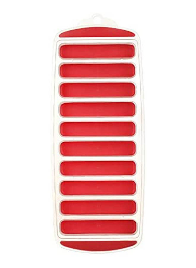 Generic - Silicon Ice Tray With External Plastic Case Red - Image 1