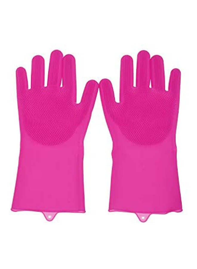 Silicon Kitchen Gloves Pink 