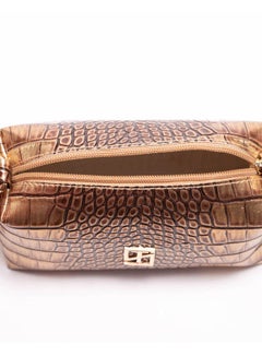 Silvio Torre Casual Snake Skin Leather Cross Bag Gold Snake  - Image 3