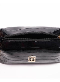 Silvio Torre Casual Snake Skin Leather Cross Bag Black Snake  - Image 3