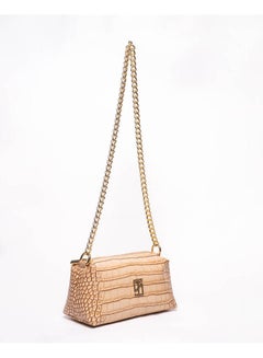 Silvio Torre Casual Snake Skin Leather Cross Bag Beige Snake  - Image 4