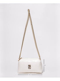 Silvio Torre Casual Snake Skin Leather Cross Bag White Snake  - Image 4