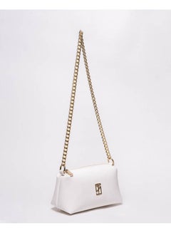 Silvio Torre Casual Solid Leather Cross Bag White  - Image 2