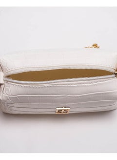 Silvio Torre Casual Snake Skin Leather Cross Bag White Snake  - Image 3