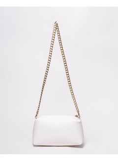 Silvio Torre Casual Solid Leather Cross Bag White  - Image 3