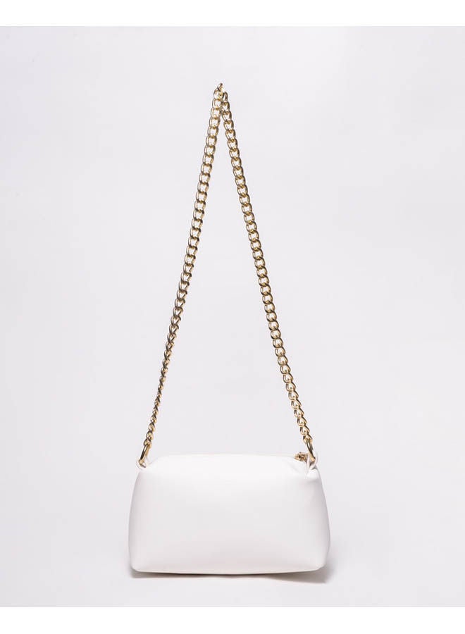 سيلفيو توري - Casual Solid Leather Cross Bag White - Image 1