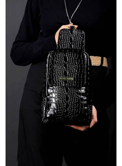 Silvio Torre Casual Snake Skin Leather Cross Bag Black Snake  - Image 1