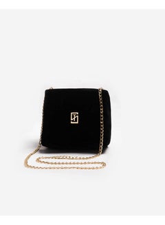 سيلفيو توري Casual Solid Leather Cross Bag Suede Black  - Image 1