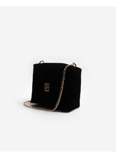سيلفيو توري Casual Solid Leather Cross Bag Suede Black  - Image 3