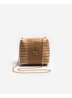 Silvio Torre Casual Solid Leather Cross Bag Beige  - Image 1