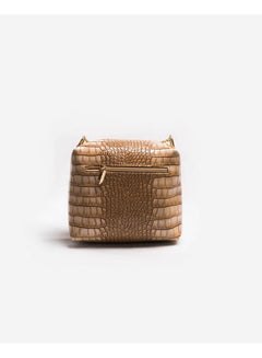 Silvio Torre Casual Solid Leather Cross Bag Beige  - Image 2