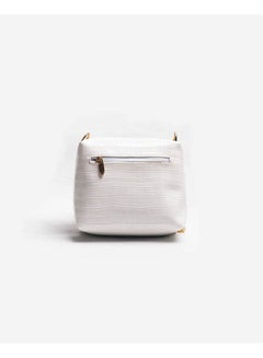 Silvio Torre Casual Solid Leather Cross Bag White  - Image 2