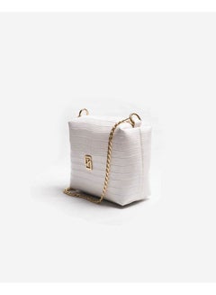 Silvio Torre Casual Solid Leather Cross Bag White  - Image 3