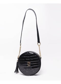 Silvio Torre Casual Solid Leather Cross Bag Black  - Image 1