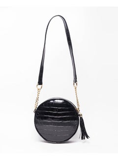 Silvio Torre Casual Solid Leather Cross Bag Black  - Image 2