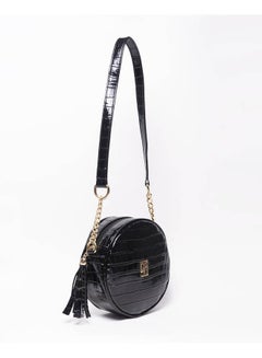 Silvio Torre Casual Solid Leather Cross Bag Black  - Image 3
