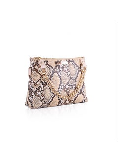 Silvio Torre Casual Snake Skin Leather Waist Bag Beige Snake  - Image 2