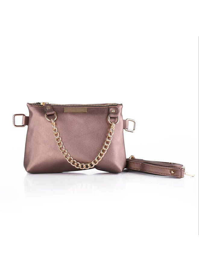 Silvio Torre Casual Solid Leather Waist Bag Oxidaih  - Image 1