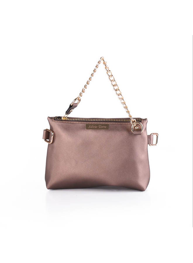 Silvio Torre Casual Solid Leather Waist Bag Oxidaih  - Image 2