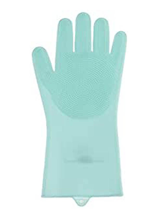 Silicone Dish Washing Gloves 2 Pieces Blue  - Image 1
