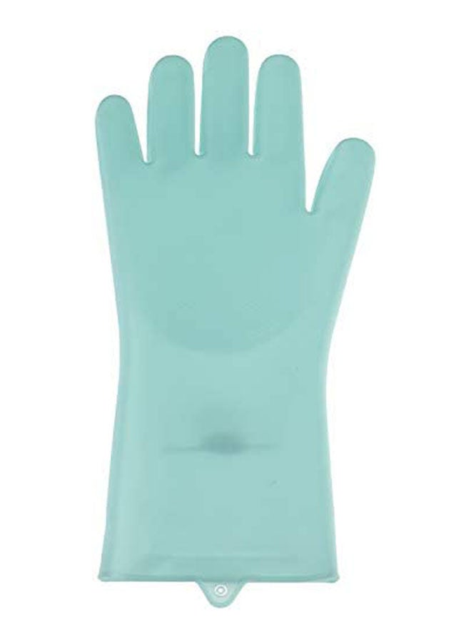 Silicone Dish Washing Gloves 2 Pieces Blue  - Image 2
