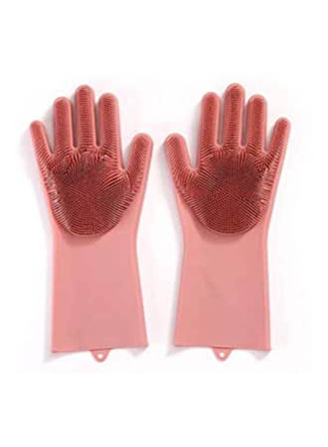 Silicone Dishwashing Gloves Magic Pink 