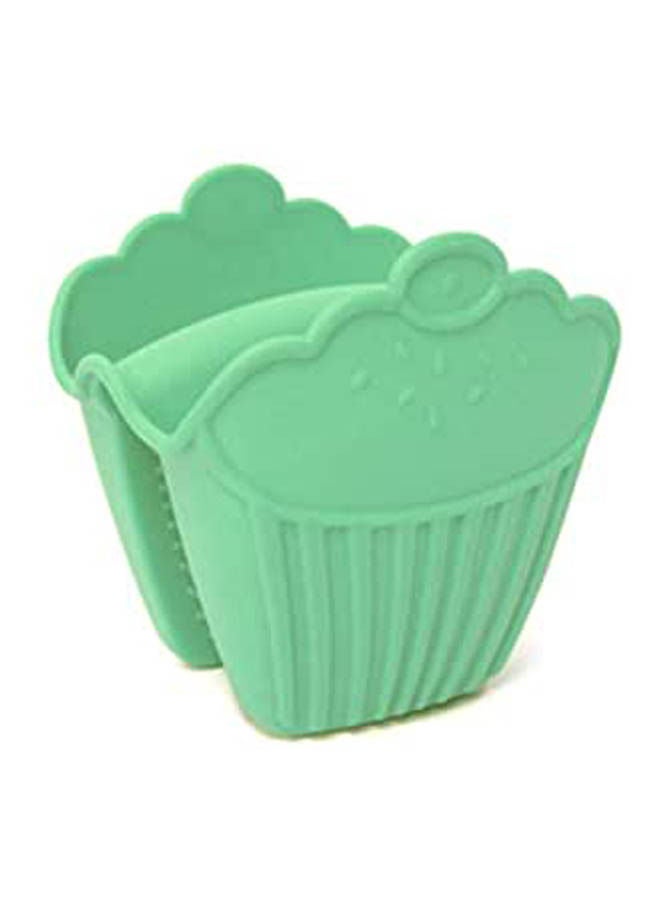 Silicone Gloves Dishwashing Cleaning Brush Green 