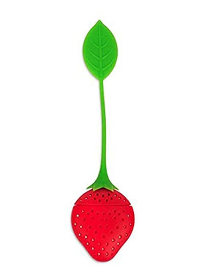 Generic - Silicone Straberry Pear Tea Strainer Loose Tea Red - Image 1