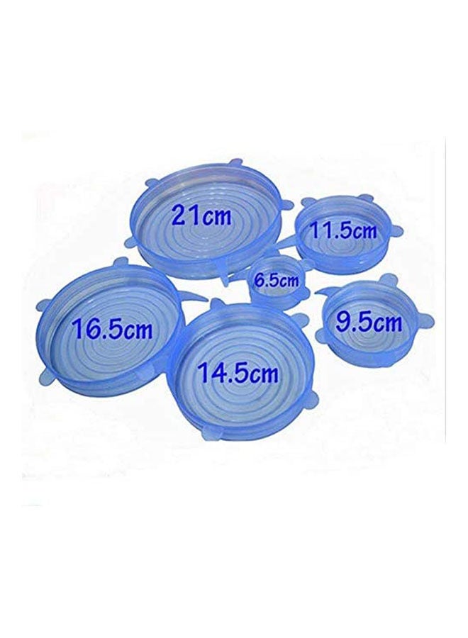 Silicone Stretch Fresh Food Cover Stretch Lids Blue  - Image 2