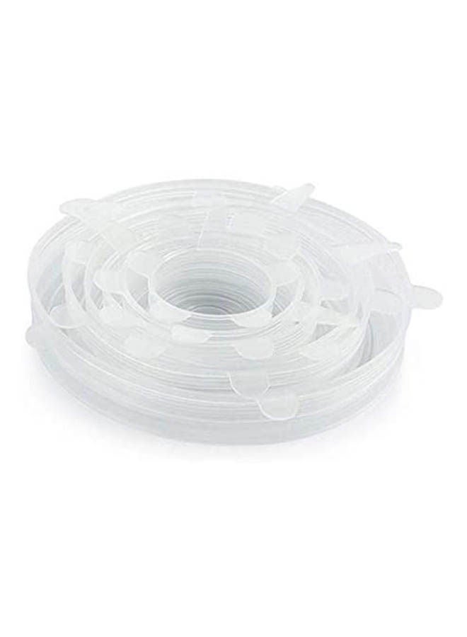 Silicone Stretch Fresh Food Cover Stretch Lids White - Image 1