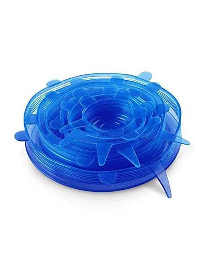 Stretch Fresh Food Storage Cover Stretch Bowl Blue - Image 1