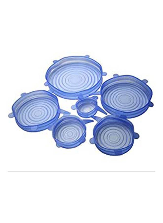 Silicone Stretch Fresh Food Cover Stretch Lids Blue