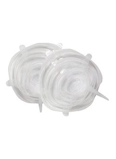 ماركة غير محددة Stretch Fresh Food Storage Cover Stretch Bowl White  - Image 1