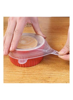 ماركة غير محددة Stretch Fresh Food Storage Cover Stretch Bowl White  - Image 2