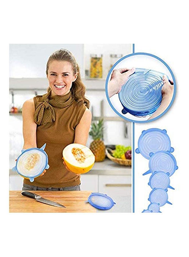 Stretch Fresh Food Storage Cover Stretch Bowl White  - Image 2